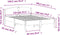vidaXL - Bedframe - zonder - matras - massief - grenenhout - wit - 135x190 - cm