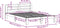 vidaXL - Bedframe - zonder - matras - massief - grenenhout - wit - 135x190 - cm