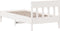 vidaXL - Bedframe - zonder - matras - massief - grenenhout - wit - 75x190 - cm