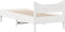vidaXL - Bedframe - zonder - matras - massief - grenenhout - wit - 140x200 - cm