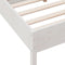 vidaXL - Bedframe - zonder - matras - massief - grenenhout - wit - 140x190 - cm