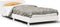 vidaXL - Bedframe - zonder - matras - massief - grenenhout - wit - 140x200 - cm