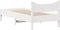 vidaXL - Bedframe - zonder - matras - massief - grenenhout - wit - 75x190 - cm