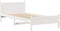 vidaXL - Bedframe - zonder - matras - massief - grenenhout - wit - 90x200 - cm