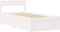 vidaXL - Bedframe - zonder - matras - massief - grenenhout - wit - 90x200 - cm