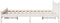 vidaXL - Bedframe - zonder - matras - massief - grenenhout - wit - 135x190 - cm