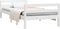 vidaXL - Bedframe - zonder - matras - massief - grenenhout - wit - 90x190 - cm