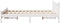 vidaXL - Bedframe - zonder - matras - massief - grenenhout - wit - 150x200 - cm