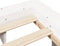 vidaXL - Bedframe - zonder - matras - massief - grenenhout - wit - 150x200 - cm
