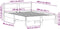 vidaXL - Bedframe - zonder - matras - massief - grenenhout - wit - 140x200 - cm