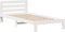 vidaXL - Bedframe - zonder - matras - massief - grenenhout - wit - 90x200 - cm