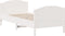 vidaXL - Bedframe - zonder - matras - massief - grenenhout - wit - 140x200 - cm