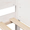 vidaXL - Bedframe - zonder - matras - massief - grenenhout - wit - 90x200 - cm