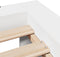vidaXL - Bedframe - zonder - matras - massief - grenenhout - wit - 140x200 - cm