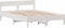 vidaXL - Bedframe - zonder - matras - massief - grenenhout - wit - 140x190 - cm