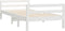 vidaXL - Bedframe - zonder - matras - massief - grenenhout - wit - 80x200 - cm