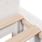 vidaXL - Bedframe - zonder - matras - massief - grenenhout - wit - 90x190 - cm
