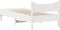 vidaXL - Bedframe - zonder - matras - massief - grenenhout - wit - 90x190 - cm
