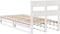 vidaXL - Bedframe - zonder - matras - massief - grenenhout - wit - 90x200 - cm