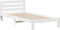 vidaXL - Bedframe - zonder - matras - massief - grenenhout - wit - 140x200 - cm