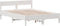 vidaXL - Bedframe - zonder - matras - massief - grenenhout - wit - 120x200 - cm