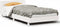 vidaXL - Bedframe - zonder - matras - massief - grenenhout - wit - 90x200 - cm