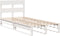 vidaXL - Bedframe - zonder - matras - massief - grenenhout - wit - 90x190 - cm