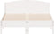 vidaXL - Bedframe - zonder - matras - massief - grenenhout - wit - 120x190 - cm