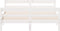 vidaXL - Bedframe - zonder - matras - massief - grenenhout - wit - 140x200 - cm