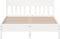 vidaXL - Bedframe - zonder - matras - massief - grenenhout - wit - 150x200 - cm