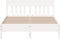 vidaXL - Bedframe - zonder - matras - massief - grenenhout - wit - 140x190 - cm