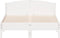 vidaXL - Bedframe - zonder - matras - massief - grenenhout - wit - 140x190 - cm