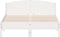 vidaXL - Bedframe - zonder - matras - massief - grenenhout - wit - 140x200 - cm