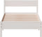 vidaXL - Bedframe - zonder - matras - massief - grenenhout - wit - 75x190 - cm