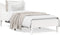 vidaXL - Bedframe - zonder - matras - massief - grenenhout - wit - 75x190 - cm