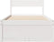 vidaXL - Bedframe - zonder - matras - massief - grenenhout - wit - 90x200 - cm