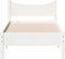 vidaXL - Bedframe - zonder - matras - massief - grenenhout - wit - 75x190 - cm
