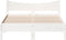 vidaXL - Bedframe - zonder - matras - massief - grenenhout - wit - 135x190 - cm