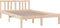 vidaXL - Bedframe - zonder - matras - massief - hout - 120x200 - cm