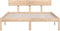 vidaXL - Bedframe - zonder - matras - massief - hout - 120x200 - cm