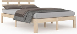 vidaXL - Bedframe - zonder - matras - massief - hout - 140x200 - cm