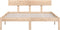 vidaXL - Bedframe - zonder - matras - massief - hout - 140x200 - cm