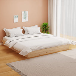 vidaXL - Bedframe - zonder - matras - massief - hout - 160x200 - cm