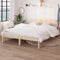 vidaXL - Bedframe - zonder - matras - massief - hout - 160x200 - cm