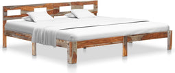 vidaXL - Bedframe - zonder - matras - massief - hout - 200x200 - cm