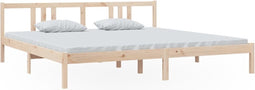 vidaXL - Bedframe - zonder - matras - massief - hout - 200x200 - cm