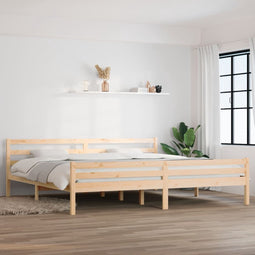 vidaXL - Bedframe - zonder - matras - massief - hout - 200x200 - cm