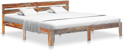 vidaXL - Bedframe - zonder - matras - massief - hout - 200x200 - cm
