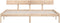vidaXL - Bedframe - zonder - matras - massief - hout - 200x200 - cm