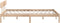 vidaXL - Bedframe - zonder - matras - massief - hout - 200x200 - cm